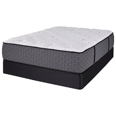 Queen Plush 2-Sided Pocketed Coil Mattress and Comfort Care Foundation
